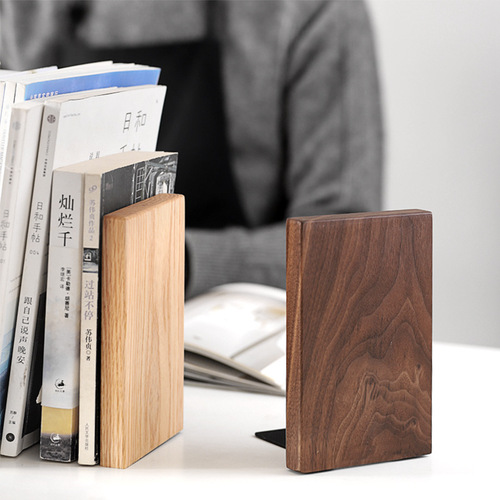 Amazon exports bookends wooden bookstands desktop solid wood bookends wooden bookends wholesale bookends for school