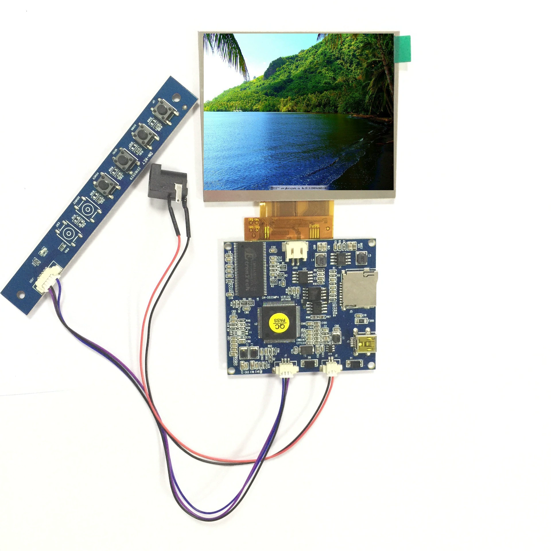 3,5-дюймовый цветной цифровой дисплей модуль может быть вставлен в модуль карты ЖК-дисплей сенсорный