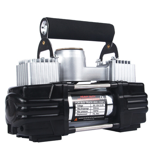 Car dual-cylinder car air pump 12V24V portable car off-road vehicle tire electric car air pump