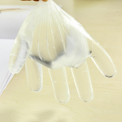Factory direct sales 100 pieces disposable plastic gloves, 50 pieces catering food grade dishwashing catering beauty gloves