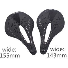 Bicycle seat cover with carbon fiber ultra-light patterned saddle seat full cover breathable leather surface road bike mountain bike seat bag