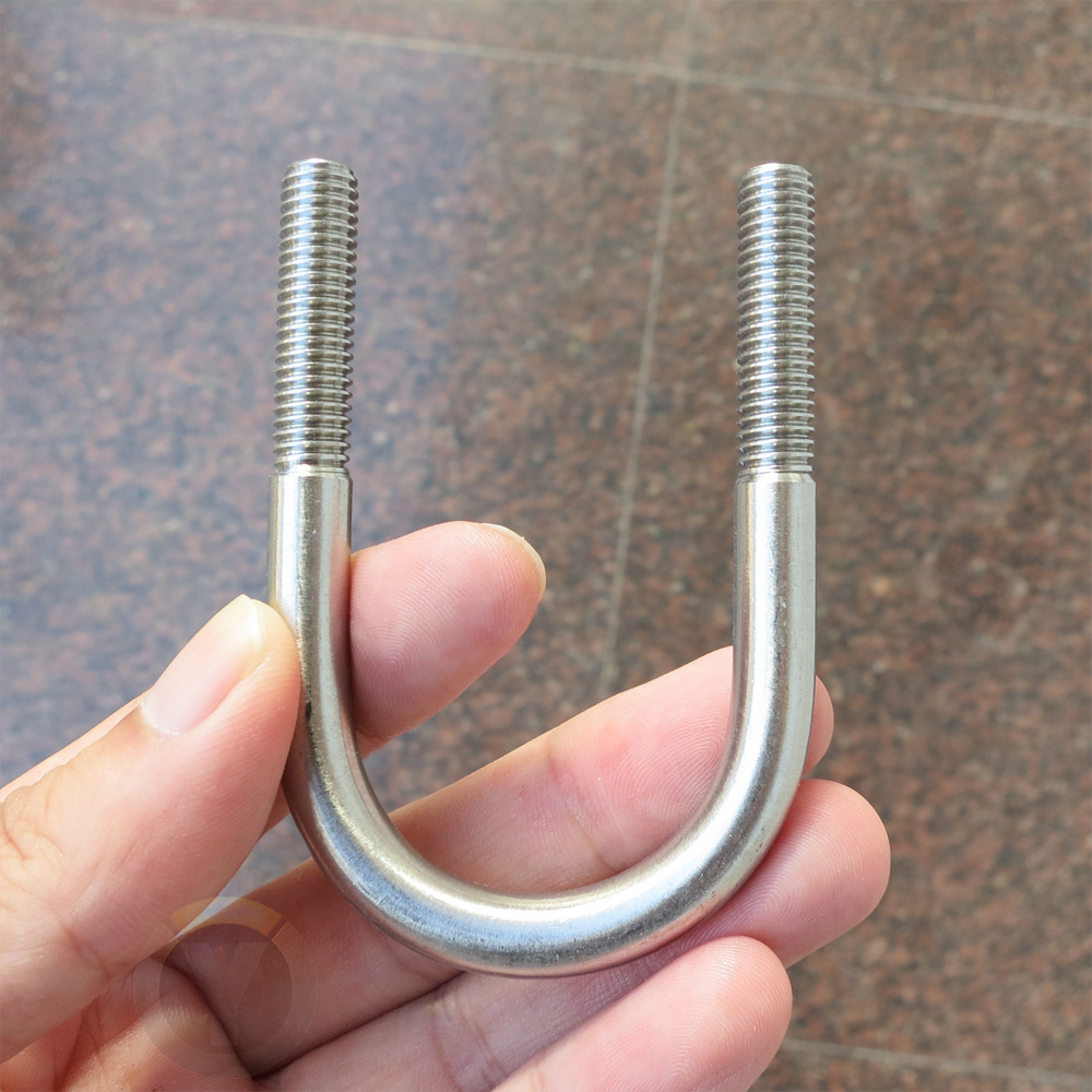 SUS304不锈钢U型螺栓 U形管卡扣抱箍U型螺丝轨道交通U型管吊