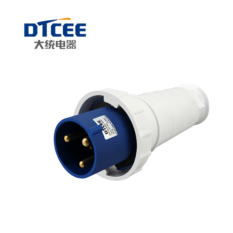 大统电器DTCEE 3X63A工业插头 63A 3芯 220-250V 2P+E