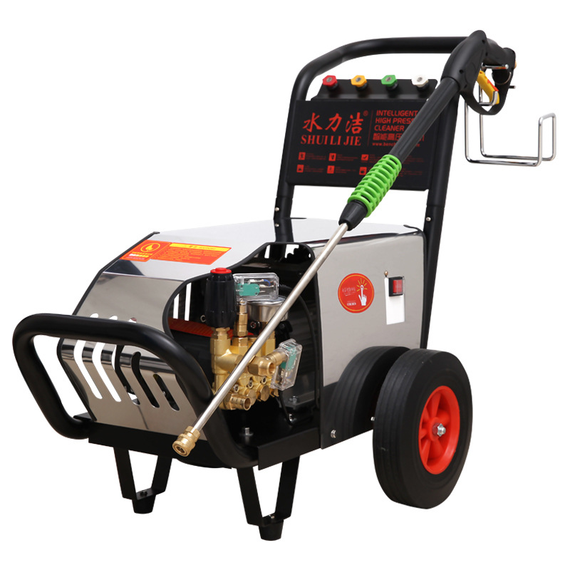 水力洁3千瓦高压清洗机150公斤压力传感器智能显示压力可调节水机