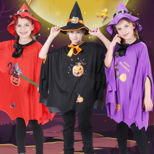 Halloween cloak batwing sleeve suit wizard cloak cloak cosplay performance costume vampire pullover