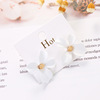 Fresh spray paint, fashionable earrings, European style, South Korea, flowered, bright catchy style, Korean style, wholesale