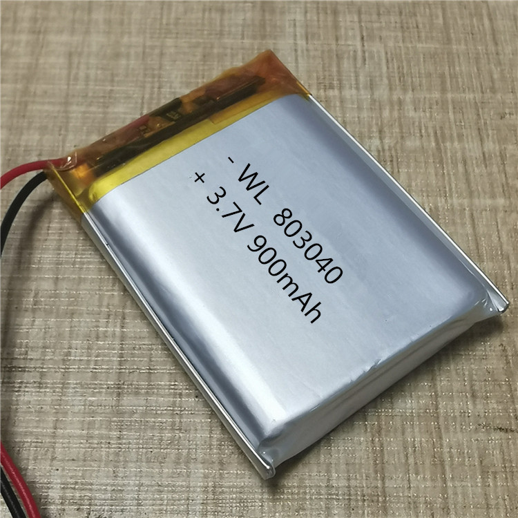 803040聚合物锂电池900mAh 3.7V暖手宝 消毒器 户外头灯