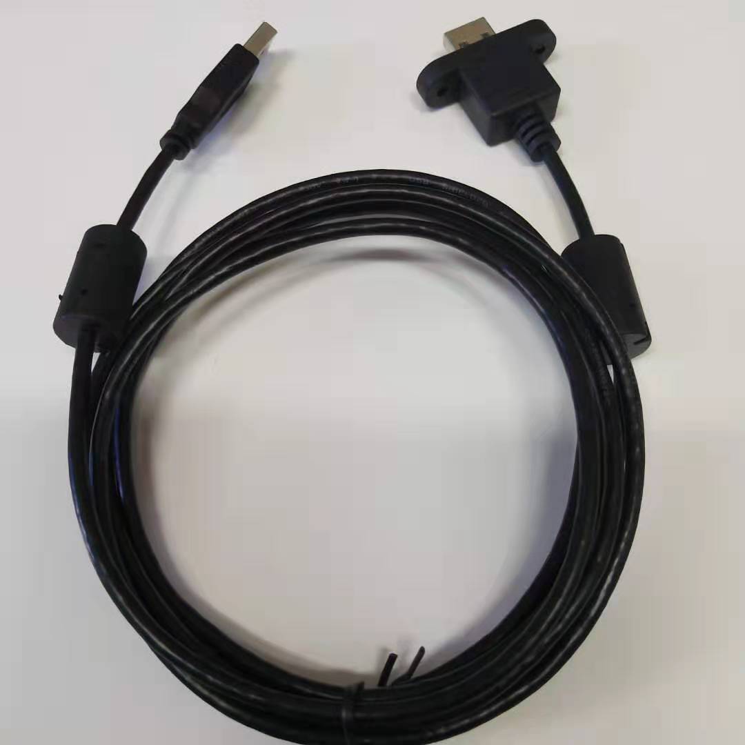 A公转公双磁环A公对A公USB屏蔽数据线高速传输抗干扰性强长度2米|ru