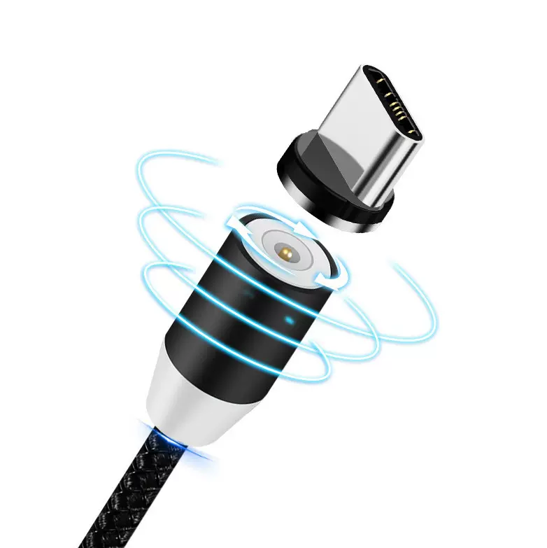 磁吸头数据线 适用安卓TYPEC苹果快充 三合一强磁头