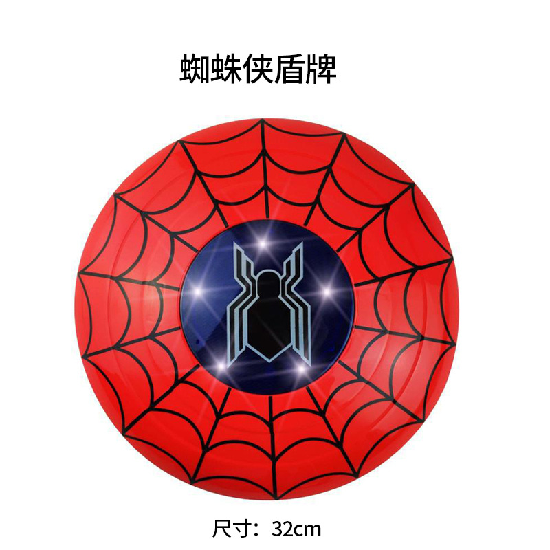 Spider-Man capa brillante máscara de Halloween niños dibujos animados juguete anime lanzador guantes reloj traje
