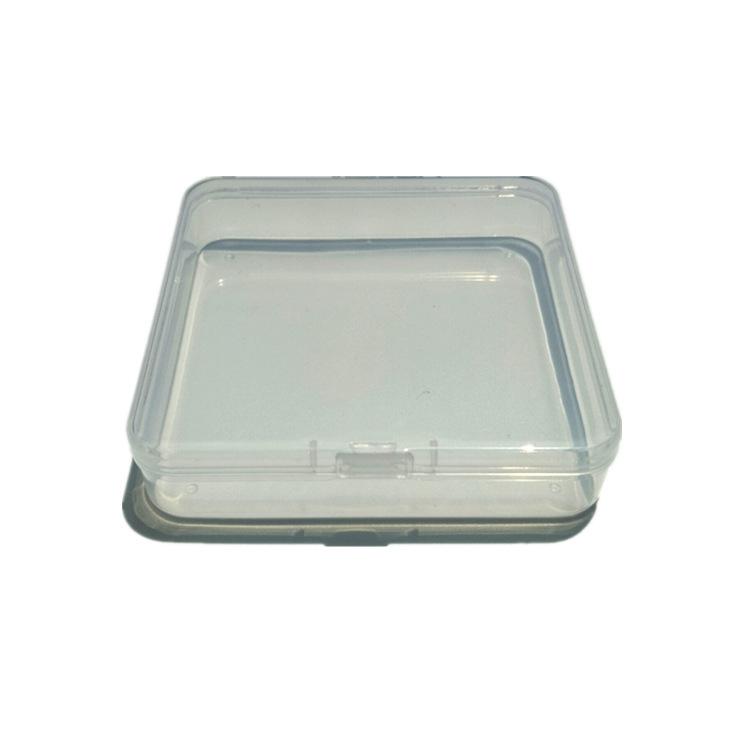 Cubierto cuadrado transparente de plástico PP caja comestible caramelo papel de arroz glutinoso caja de embalaje bebé mordedor caja de juguete