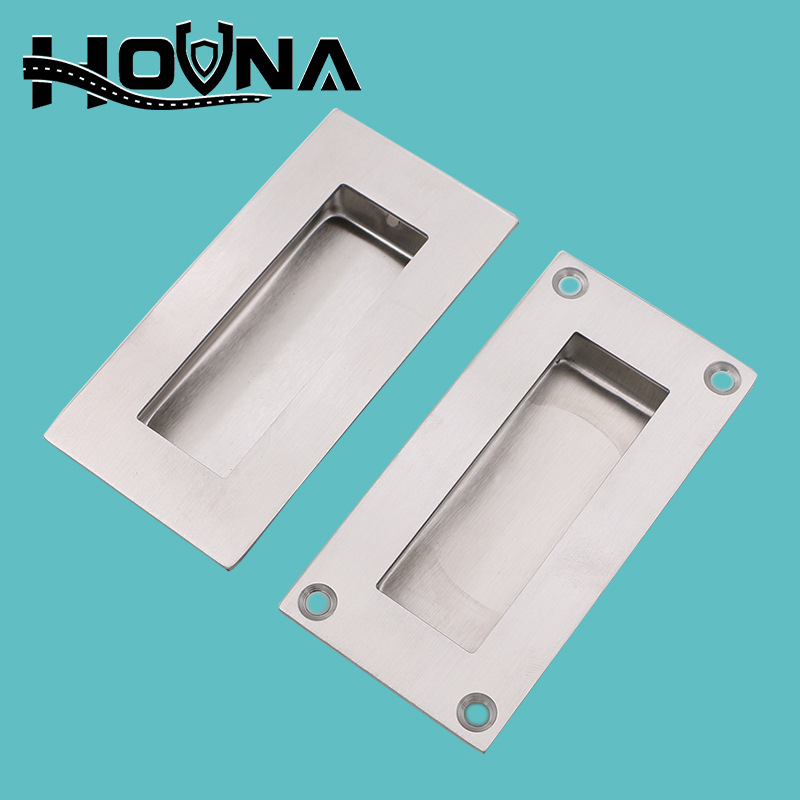 HOUNA安装不锈钢拉手现代拉丝暗藏提手抽屉衣柜隐形拉手批发L501
