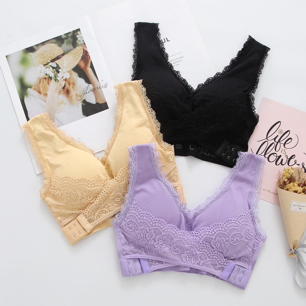 Supporting lace tube top