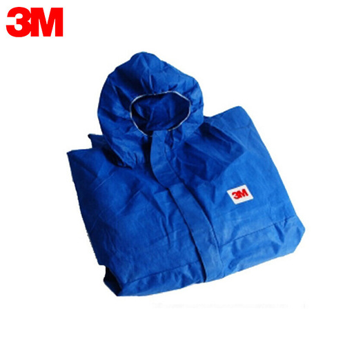 3M4532 + Blue Hooded Coverall with Anti-Radiation, Particle-Resistant, Chemical Protection, Spray, Dust-Proof Coverall