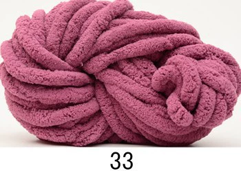 Super‑chunky Iceland chenille yarn, polyester, 2 cm thick single‑strand, 250 g bundle