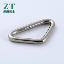 源头厂家箱包服饰五金配件304不锈钢三角环连接扣定制三角环批发