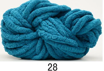 Super‑chunky Iceland chenille yarn, polyester, 2 cm thick single‑strand, 250 g bundle