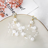 South Korean goods, fashionable earrings from pearl, wholesale