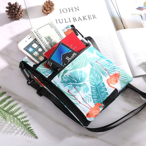 New Style Travel Neck Passport Holder Multifunction ID Wallet Coin Bag Bulk Print