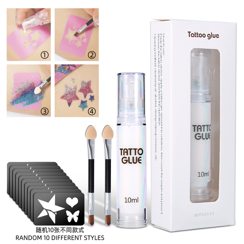 Tattoo Gel Gel Gel Gel Sequin Gel Gel Eye Makeup Gel Skin Gel Makeup Sequin Hair Fixing Gel