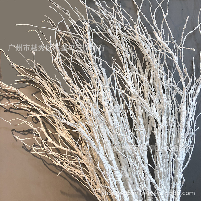 White artificial plants