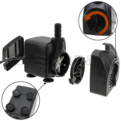 Cross-border hot model 25W fish tank filter pump, multi-functional fountain water circulation fish tank water pump, aquarium water pump