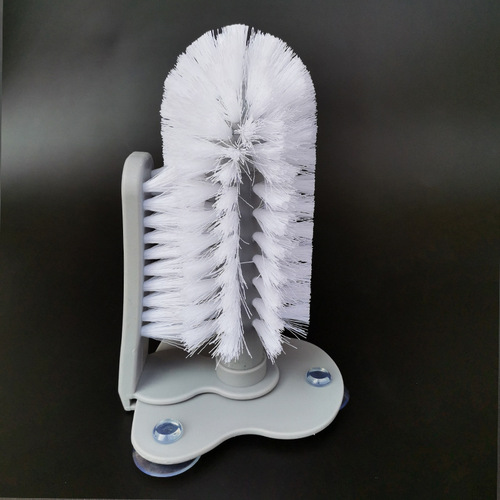 Creative wall-mounted lazy automatic cup brush glass cup cleaning brush kitchen rotating water cup teacup brush cup washing brush