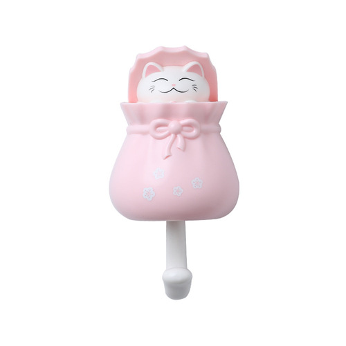 Cross-border creative hook, cute hook, punch-free entrance key adhesive hook, strong entrance door back wall coat hook