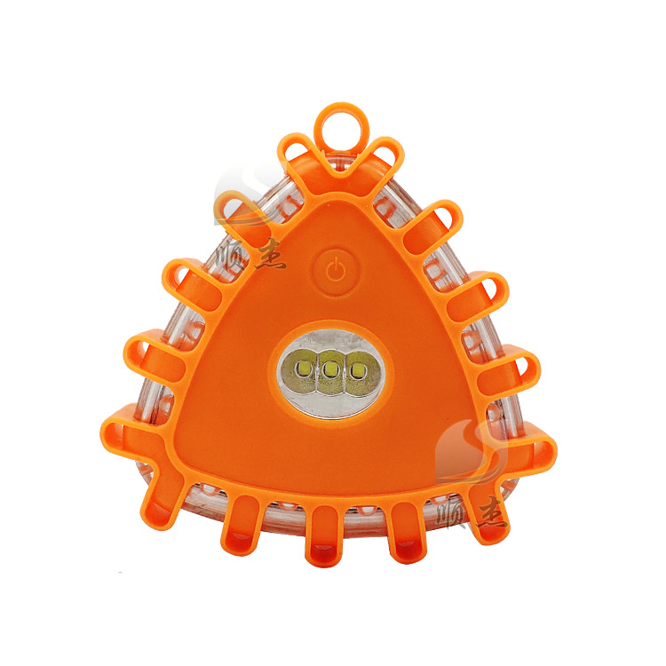 亚马逊新款车辆爆闪灯 三角形led交通警示灯 旋转道路安全灯