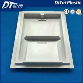 定制真空吸塑电子设备壳 白色PE厚片热成型 实铝模具异形外壳定制