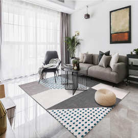 轻奢地毯北欧风格客厅茶几毯现代简约ins房间同款家居莫兰迪ins风