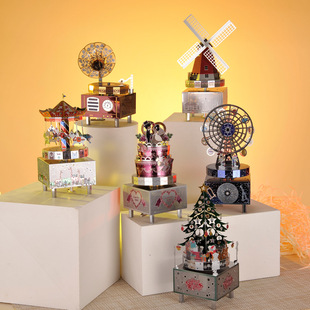 Carousel Music Box Christmas Music Box Holiday Gift Girls Girls Children Princess Graduation Gift