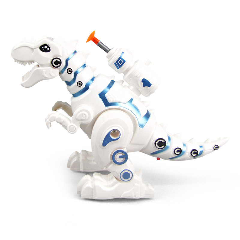 Nueva eléctrico lucha contra la maquinaria Tyrannosaurus luz música automática para caminar puesto de luz Venta caliente al por mayor juguetes de los niños