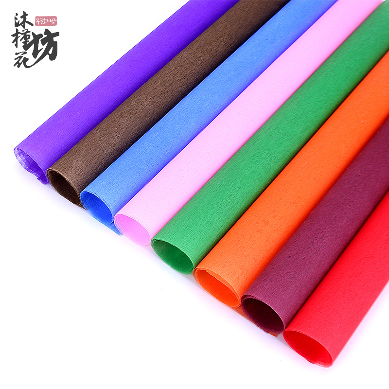 厂家批发棉纸花束内衬纸花店用品鲜花包装纸diy材料包足38张