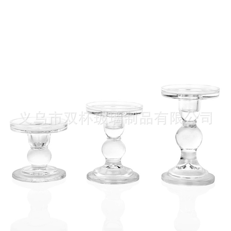 Velas europeas, candelabros de cristal creativos románticos modernos, adornos de decoración del hogar, candelabros coloridos de columna romana de tres piezas