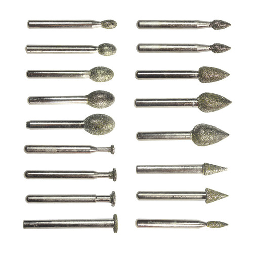 Diamond torch oval flakes 46 mesh coarse sand 6mm handle grinding and polishing jade lettering peeling alloy grinding head