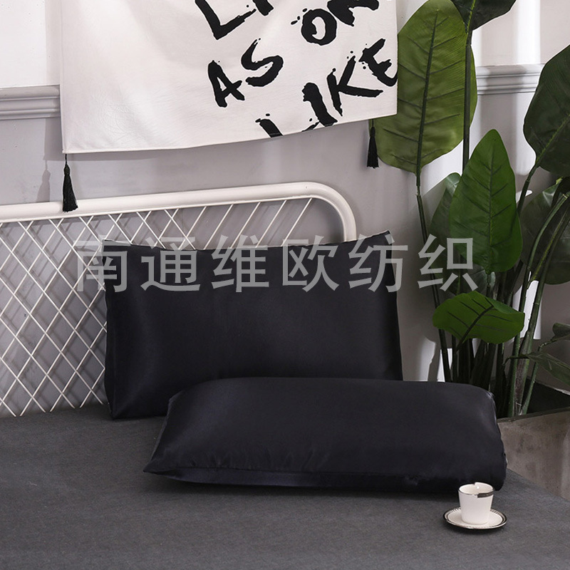Vio cross-border ebay Amazon wish Europe, America and Russia satin imitation silk pillowcase pillowcase Vio cross-border ebay Amazon wish Europe, America and Russia satin imitation silk pillowcase pillowcase
