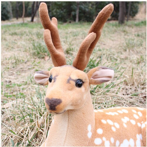 Simulated sika deer plush toys, dolls, scene layout, photography props, dolls, gifts, simulated animals wholesale