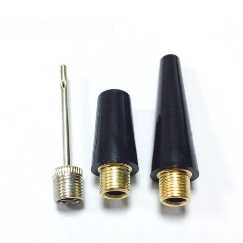 Three-piece set of metal valves, car air pump valve accessories, plastic valves, iron gas needles, ball needles and gas needles