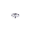 Fashionable sophisticated accessory for beloved for St. Valentine's Day, zirconium, ring with stone, simple and elegant design, Birthday gift, wholesale