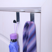 糖果色不锈钢Z形门背挂钩 无痕门背式衣物挂钩 多功能挂衣钩子