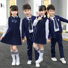 秋季儿童运动休闲套装纯色两件套小学生运动服幼儿园园服