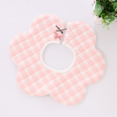 Horte's new three-layer thickened rose bib 360° rotatable waterproof and anti-dirty bib baby saliva towel