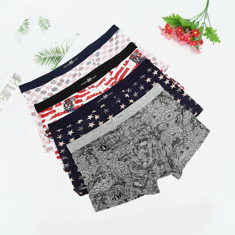 Manufacturer Wholesale Wilson Double Convex Modal Men's Enlarged Boxer Briefs Breathable Wholesale Men's Boxer Briefs