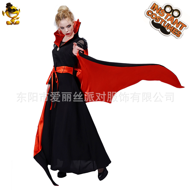 Traje de Halloween vestido de la Reina vampiro Batwing traje ropa de fiesta traje de la etapa traje de rendimiento Cosplay traje