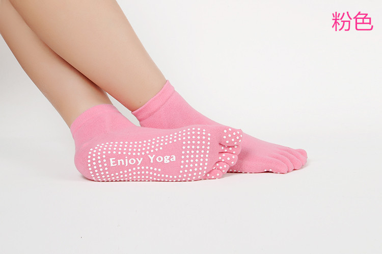 Venta al por mayor nuevo tacón de mujer dispensando anti-HUA calcetines de yoga deportes saludables calcetines de cinco dedos