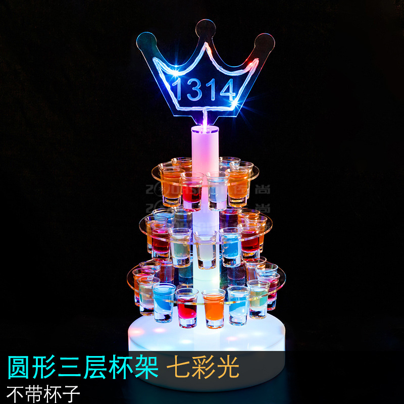 Bar club nocturno KTV estante del vino emisor de luz saxofón titular de la taza de bala titular de la taza de cóctel creativo titular de la taza de emisión de luz