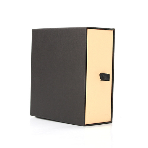 Factory direct sales men's and women's belt belt packaging box set drawer black nail punch wholesale