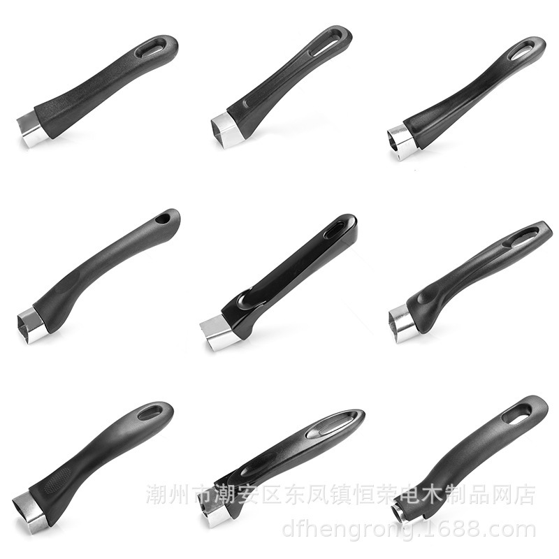 Ferrule Pot Handle Universal Wok Handle Stainless Steel Pot Accessories Bakelite Anti-scalding Handle Single Hole Milk Pot Single Handle