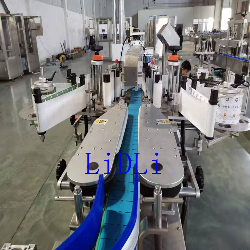 专业生产 自动不干胶双面贴标机  不干胶圆瓶贴  灌装机厂家配套